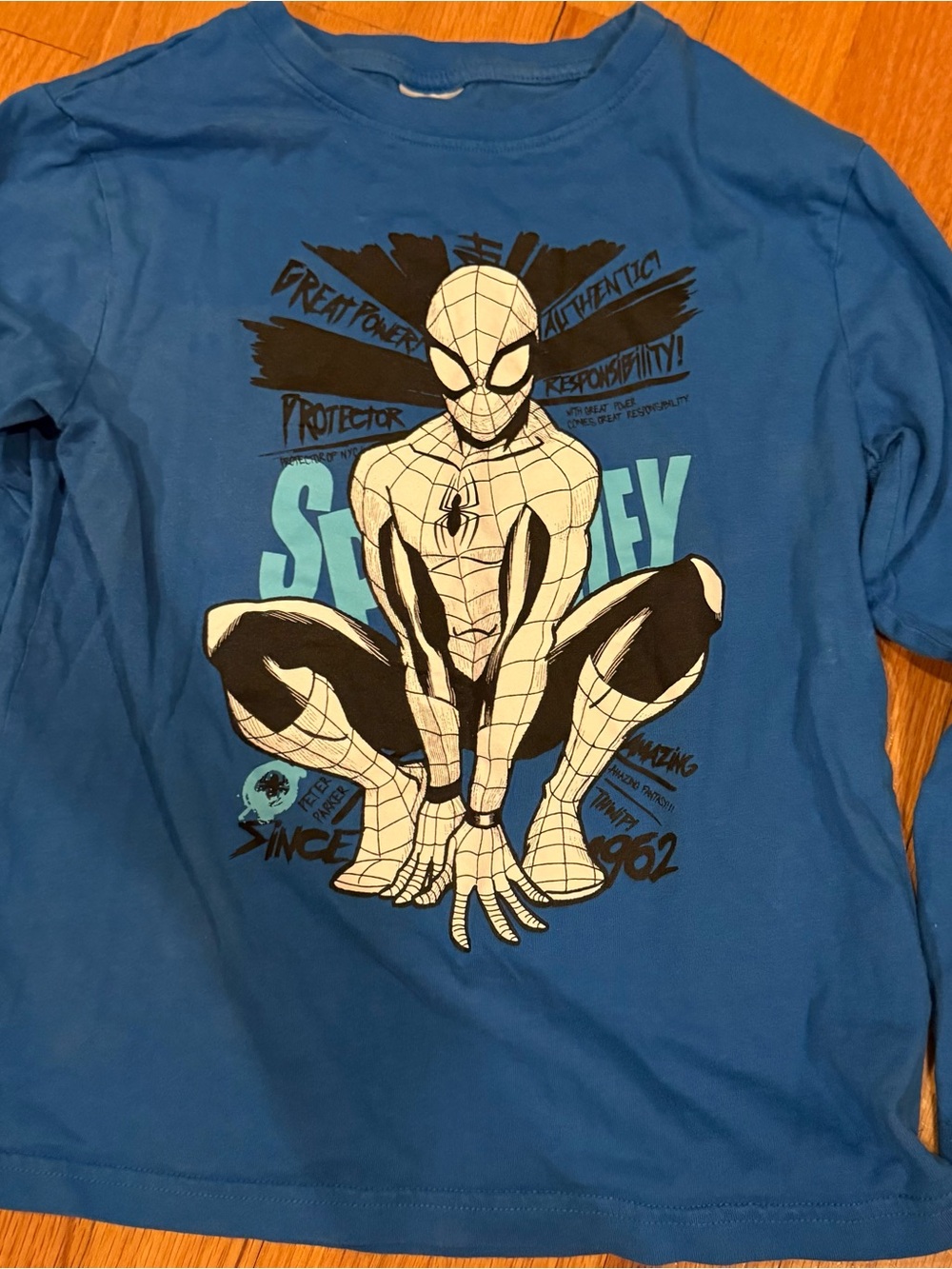 Blue Spider-Man Graphic Tee boys 7